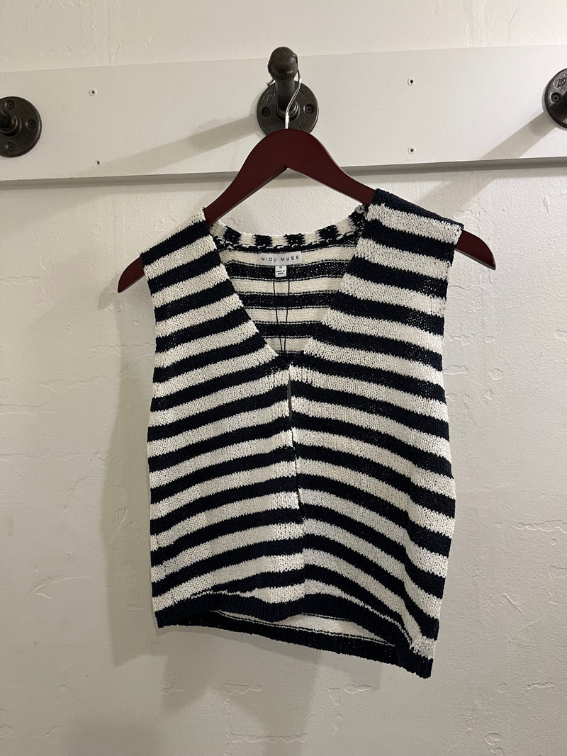 Navy/White Vest