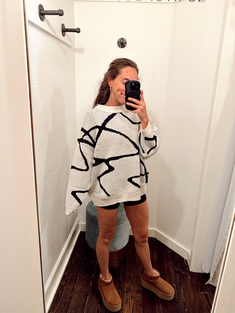 Abstract Pattern Sweater