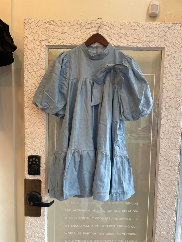 Denim Tie Dress