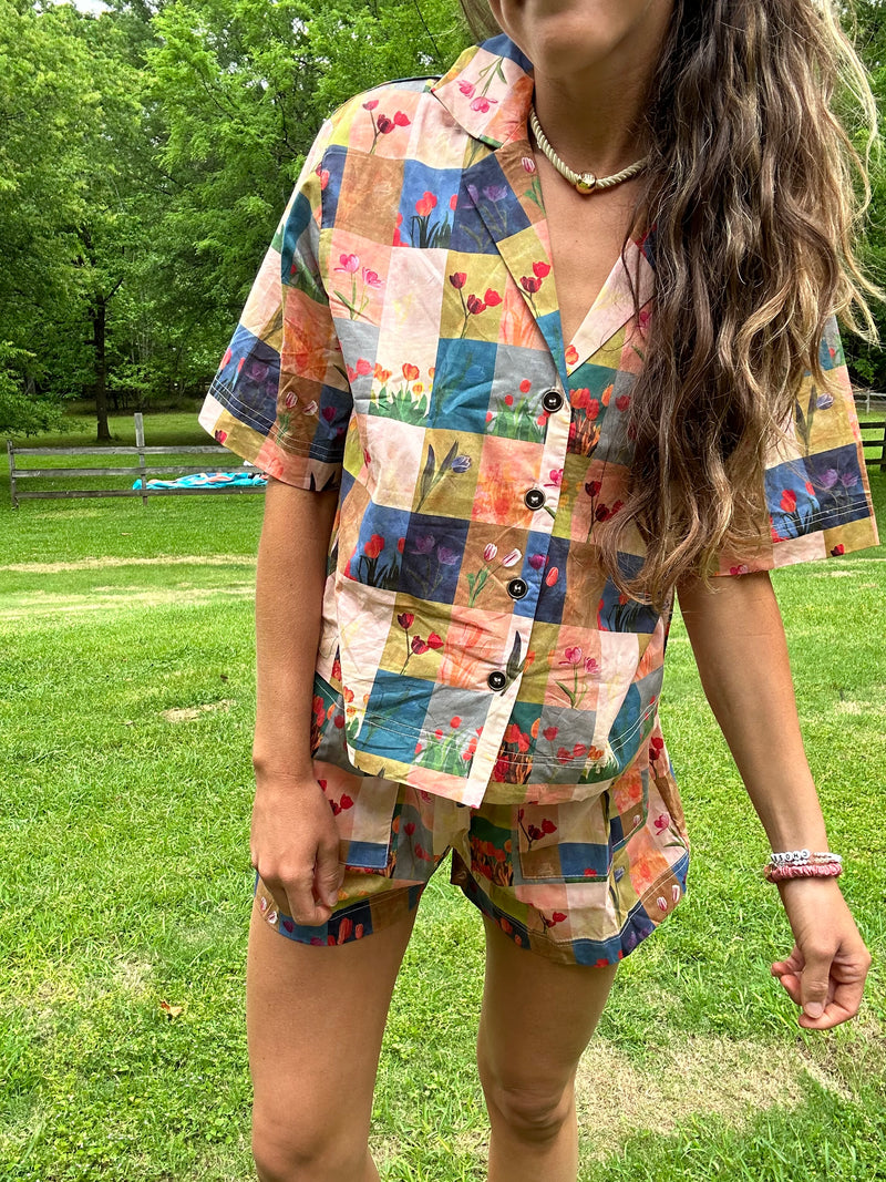 Tile Print Shirt