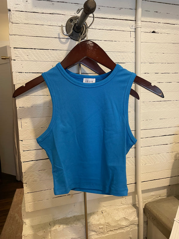 Blue Crop Tank