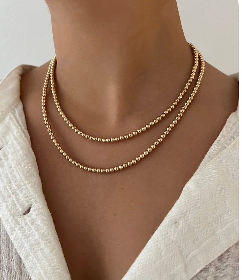 Gold Ball Necklace