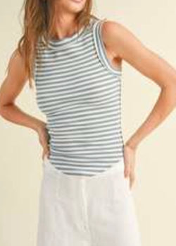 Baby Blue Stripe Tank