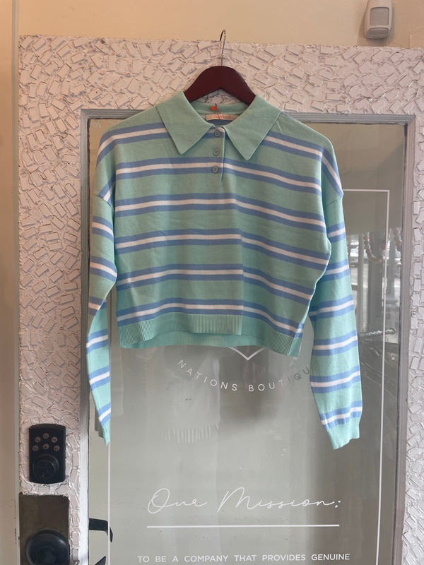 Spring Break Stripe Top