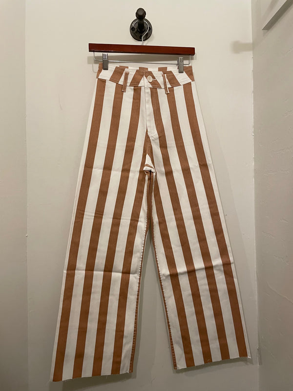 Stripe Toffee Pants