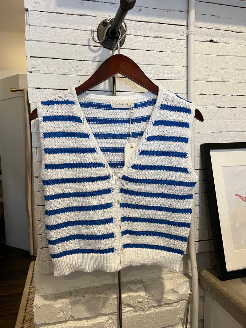Blue /White Vest