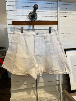 Pleated Flare Shorts