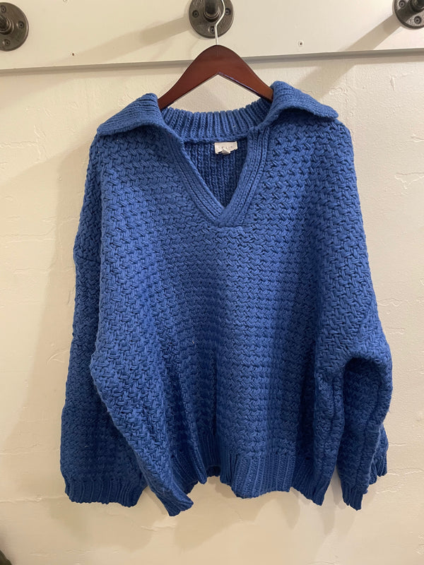 Boxy Blue Sweater