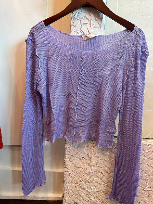 Lavender Latice Tee