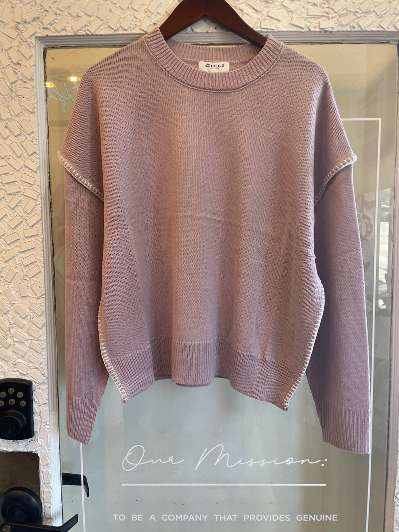 Lavender Latice Sweater