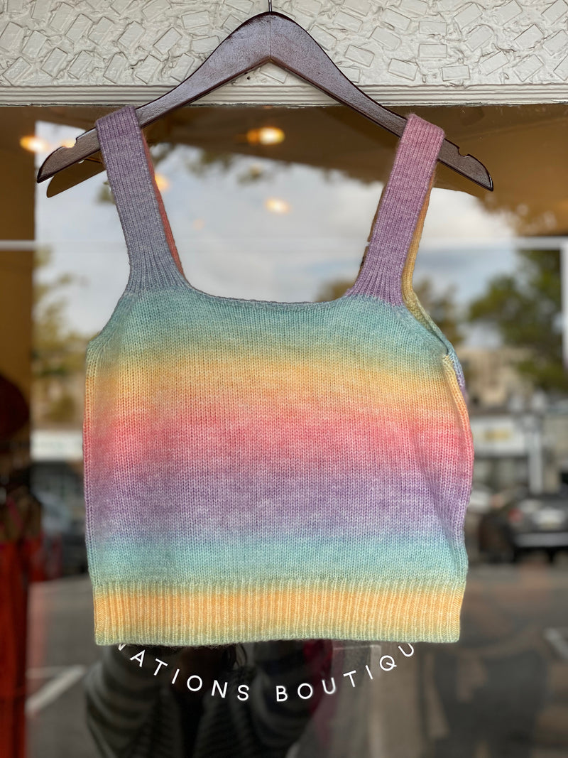 Rainbow Dreams Knit Top